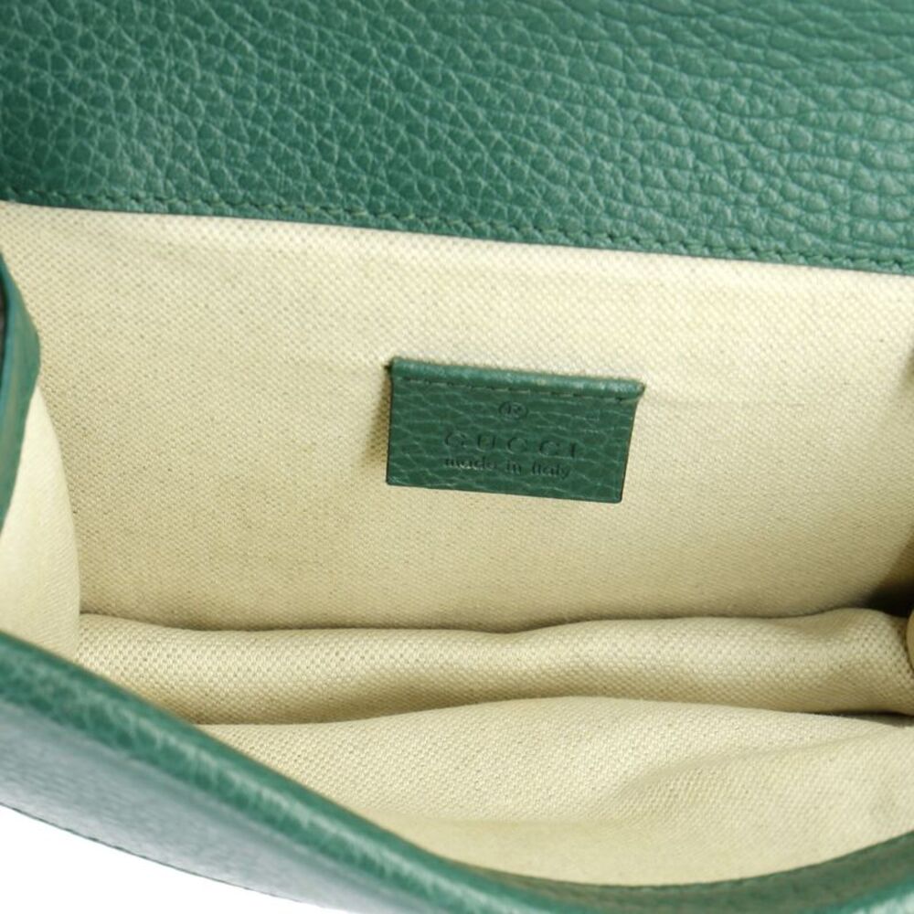 Gucci Dionysus Bag Leather Mini Green - Picture 5 of 7